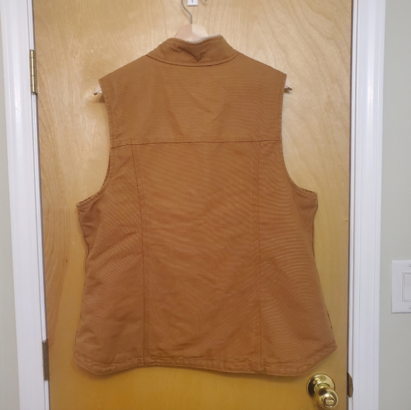 Carhartt Duck Canvas Sherpa Lined Vest NWOT - Picture 2 of 11